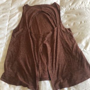 Beyond yoga tank top with back wrap(M)
